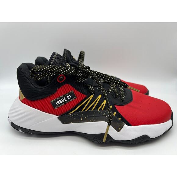 Adidas D.O.N. Issue 1 GCA Black Scarlet Basketball Shoes Men's EF9966 Size 7.5 - Picture 1 of 12